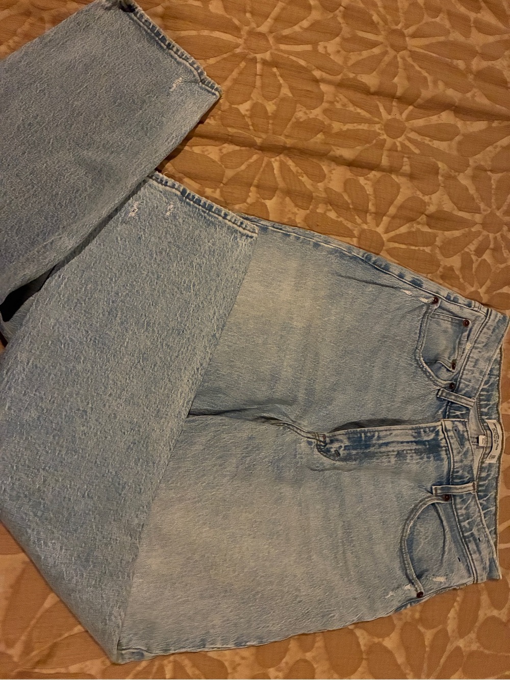 Abercrombie & Fitch Light Blue Straight Leg Jeans